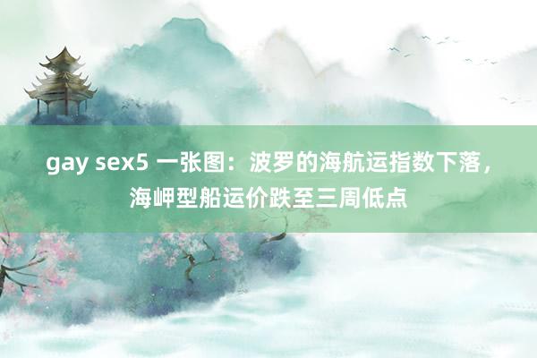 gay sex5 一张图：波罗的海航运指数下落，海岬型船运价跌至三周低点