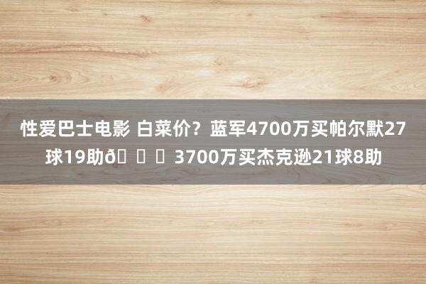 性爱巴士电影 白菜价？蓝军4700万买帕尔默27球19助😎3700万买杰克逊21球8助