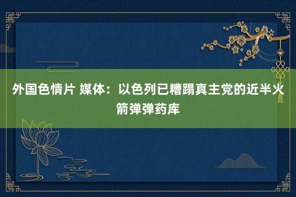 外国色情片 媒体：以色列已糟蹋真主党的近半火箭弹弹药库