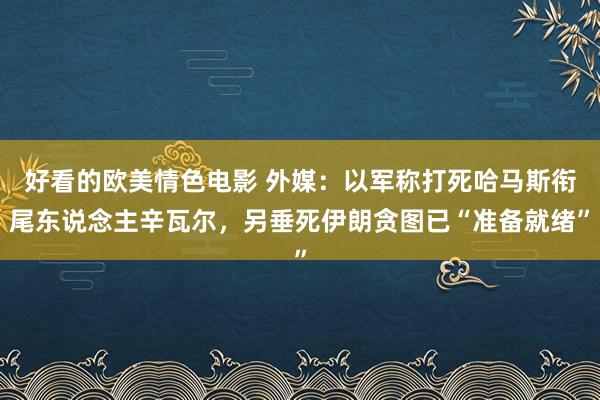 好看的欧美情色电影 外媒：以军称打死哈马斯衔尾东说念主辛瓦尔，另垂死伊朗贪图已“准备就绪”