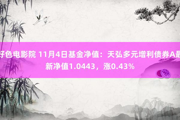 好色电影院 11月4日基金净值：天弘多元增利债券A最新净值1.0443，涨0.43%