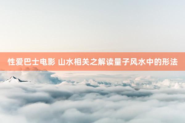 性爱巴士电影 山水相关之解读量子风水中的形法