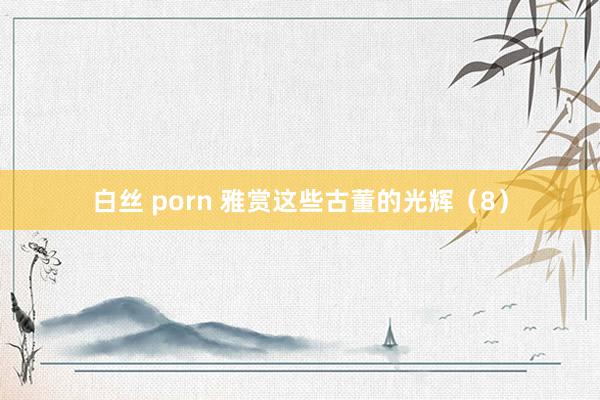 白丝 porn 雅赏这些古董的光辉（8）