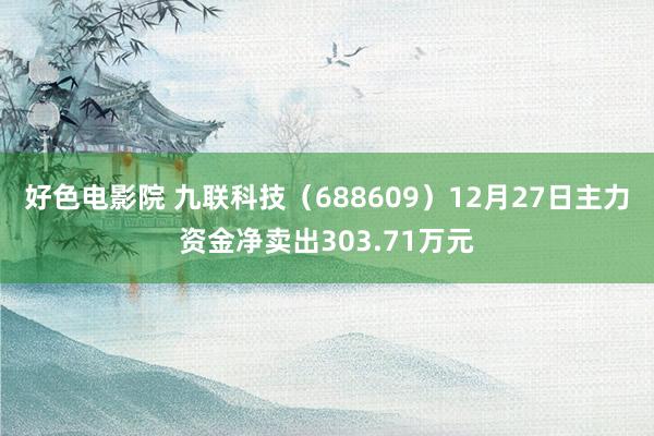 好色电影院 九联科技（688609）12月27日主力资金净卖出303.71万元