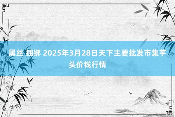 黑丝 捆绑 2025年3月28日天下主要批发市集芋头价钱行情